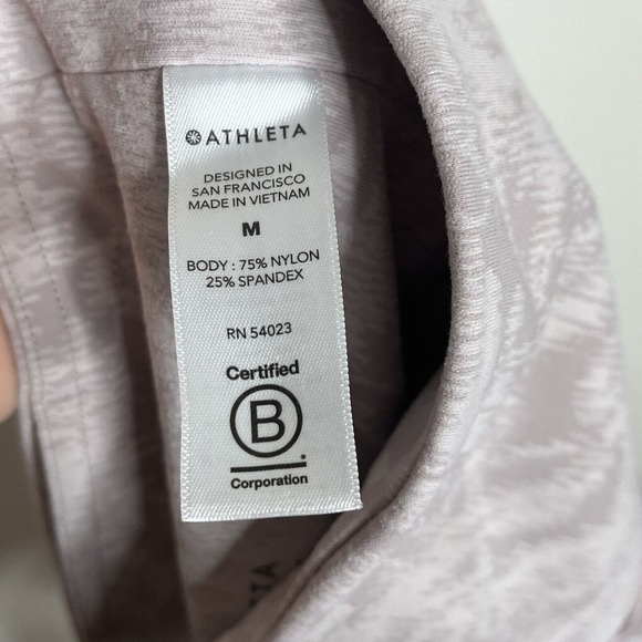 Athleta Elation Tights Pink Women’s Size M High Rise Abstract Floral - Picture 8 of 8